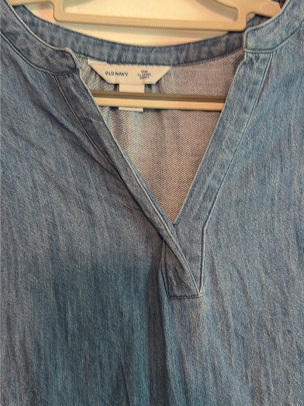 Old Navy Blue Denim Tunic Top - Picture 3 of 5